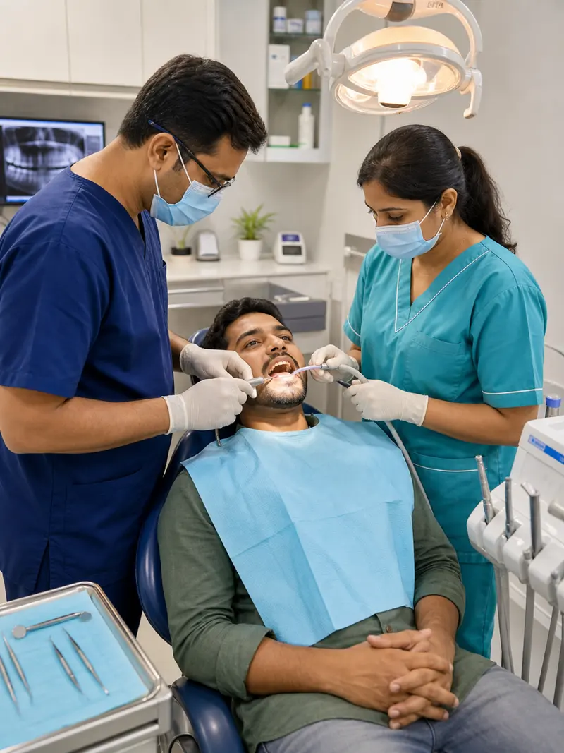 DPAK Dental Salon team treating a patient